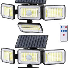 Adjustable Remote Control Solar Lights With Motion Sensor