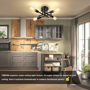 Semi Flush Mount Modern Ceiling Light 2