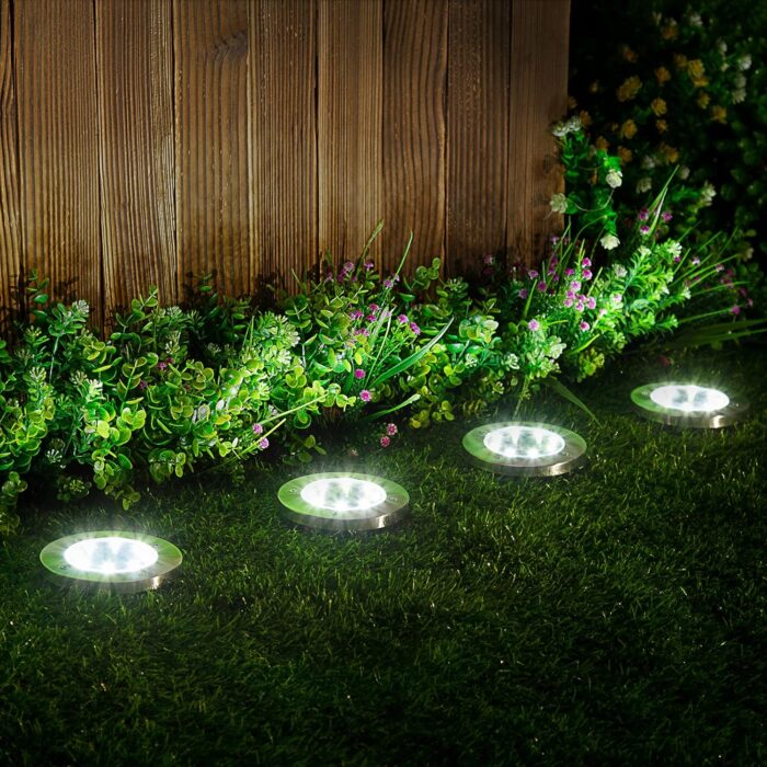 Solar Ground Lights Durable Outdoor Lighting