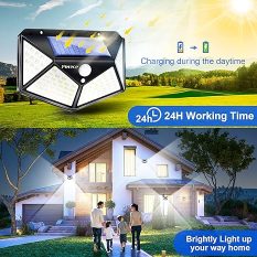 Solar Powered Waterproof Lights With Motion Detection 1