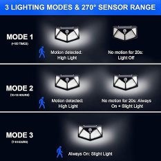 Solar Powered Waterproof Lights With Motion Detection 4